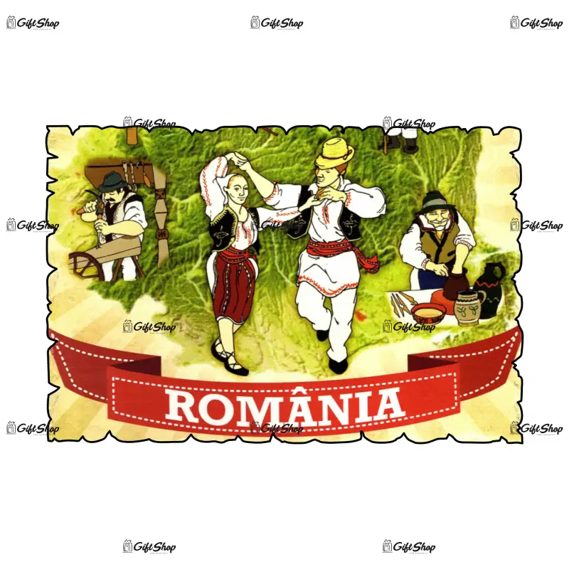 Tarani romania, magnet frigider mgs028